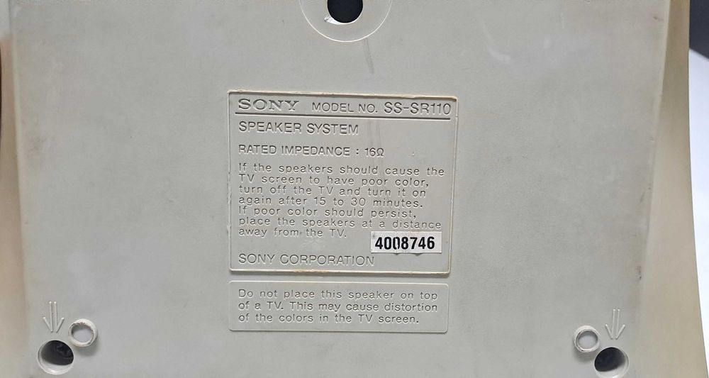 Sony SS SR 110 boxe surround 100W 16 ohmi slim din sis combina RX 99