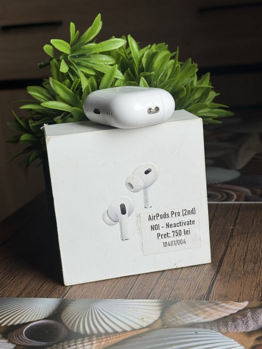Casti Apple Airpods Pro (2nd Generation) Carcasa MagSafe (USB-C) -