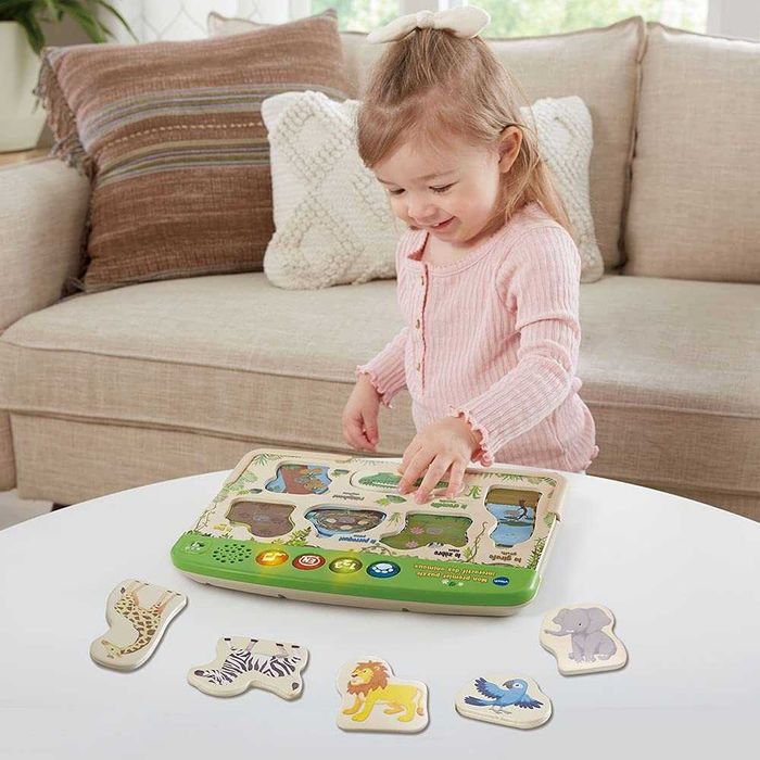 Интерактивен дървен пъзел с животни VTech