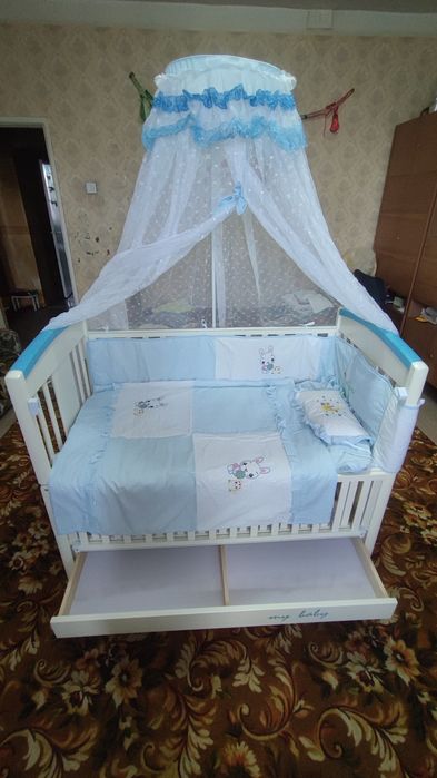 Продаю Детскую  КРОВАТКУ+Люлька НОВАЯ