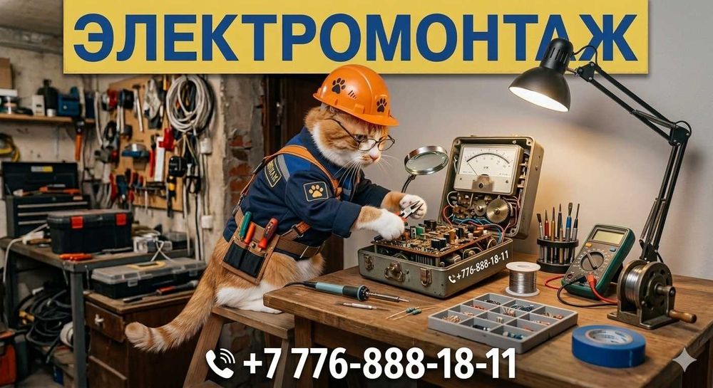 Электрика под ключ в  Алматы