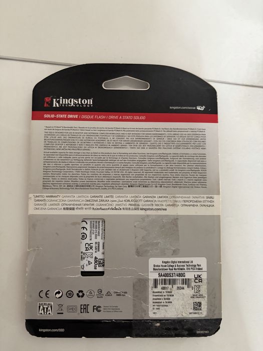 Ssd kingston 480gb