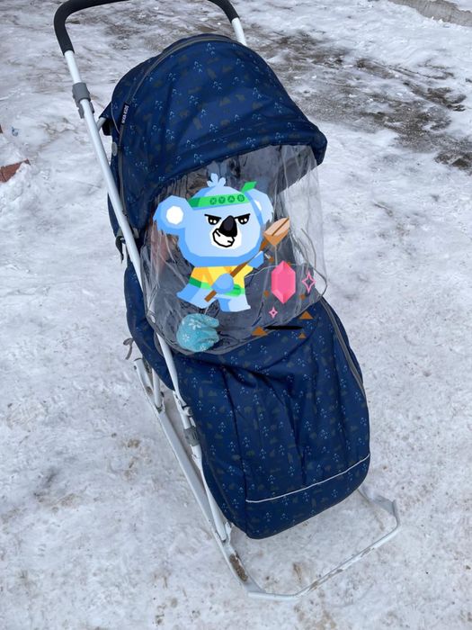 Продам санки с колесиками