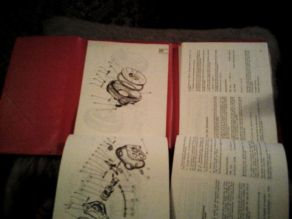 Каталог за резервни части и схеми за ремонт на електрокари от 1980 г