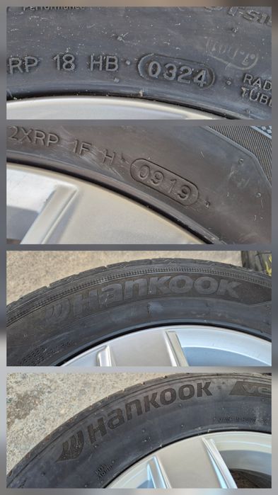 Оригинални джанти 16цола 5х112 6.5j ET42 с летни гуми Hankook