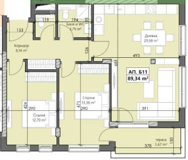 Продава се Тристаен апартамент в Пловдив, Кършияка - 105 кв.м за 1050 €/кв.м - Снимка #1