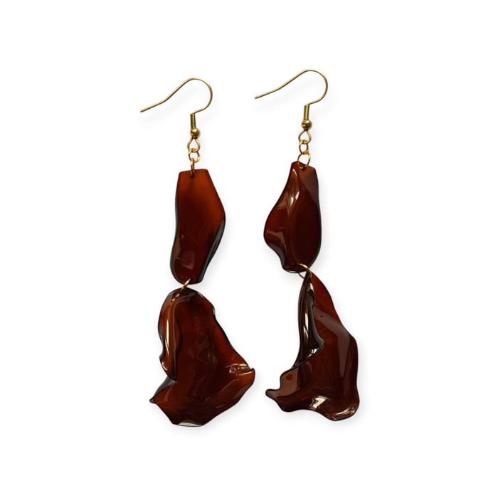 Ръчно изработени еко обеци от рециклирана пластмаса – Уникален дизайн