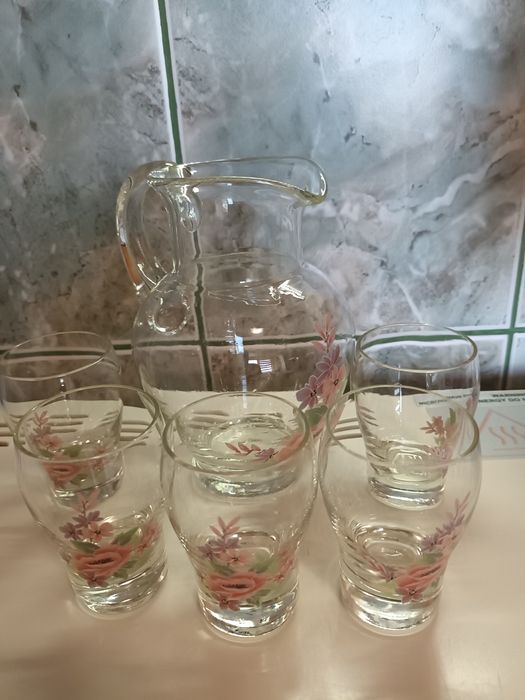 Стъклен сервиз ръчна изработка