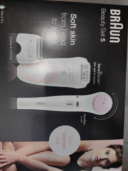 Епилатор Braun 5 За сухо И мокро е полиране + Face spa