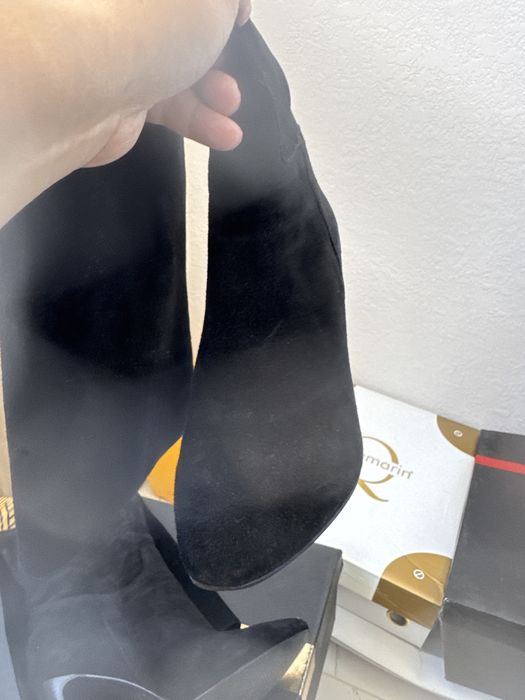 Сапожки натуральная замша