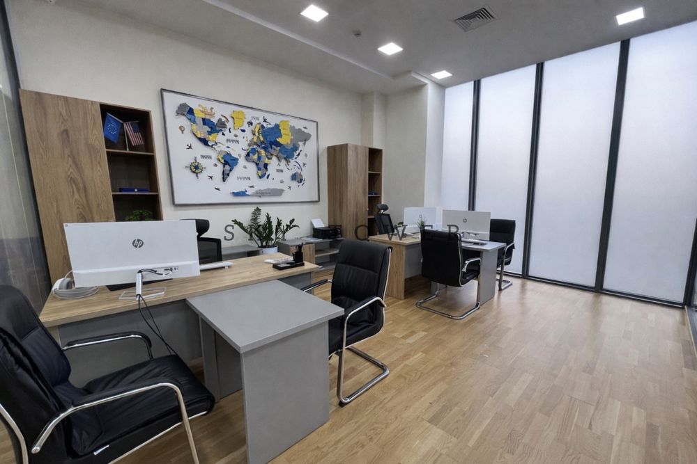 Офис 208м2 возле метро Ойбек с мебелью!