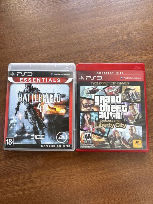 Продаю ps3 диски(Grand Theft Auto Liberty citity и Battlefield 4)