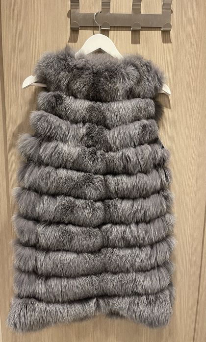 Дълъг елек от естествен косъм