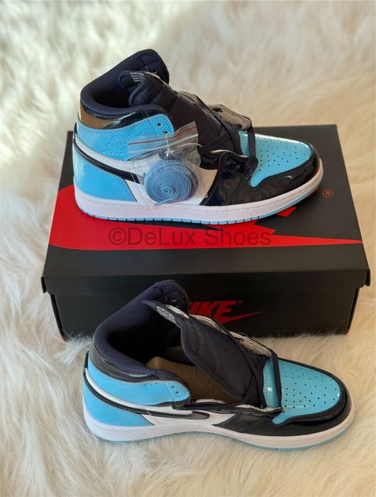 Air Jordan 1 Retro UNC Patent Full Box Verificare Colet