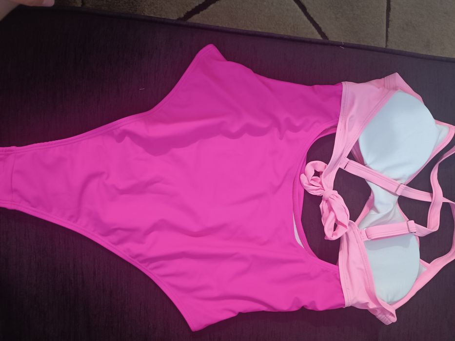 Дамски бански розов