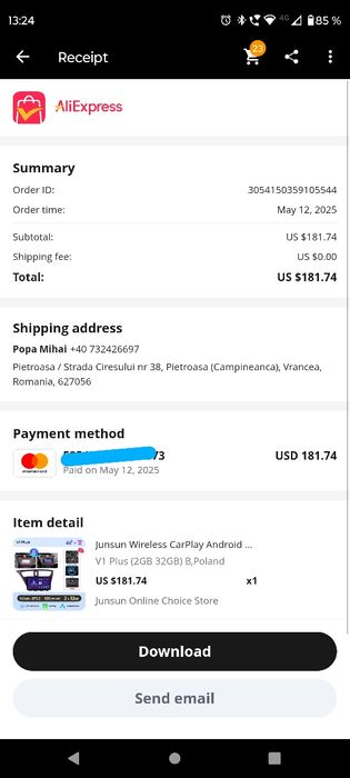 Navigație Junsun Honda Civic 9/Civic 9 tourer