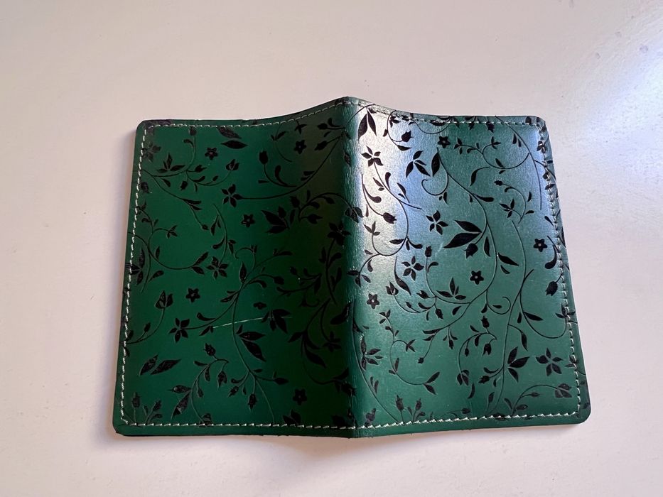 Обложка для паспорта Black Quail из натуральной кожи