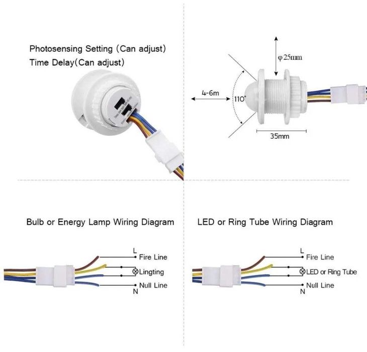 Инфракрасный датчик движения