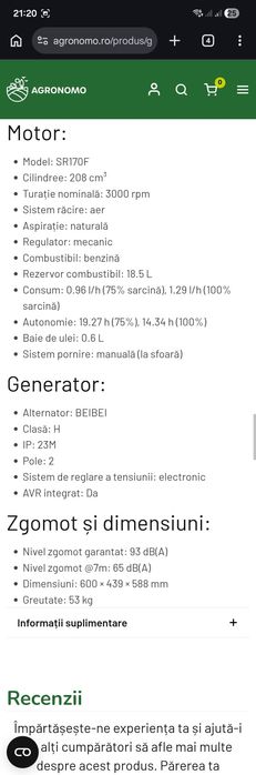 Generator curent electric Pramac PX4000