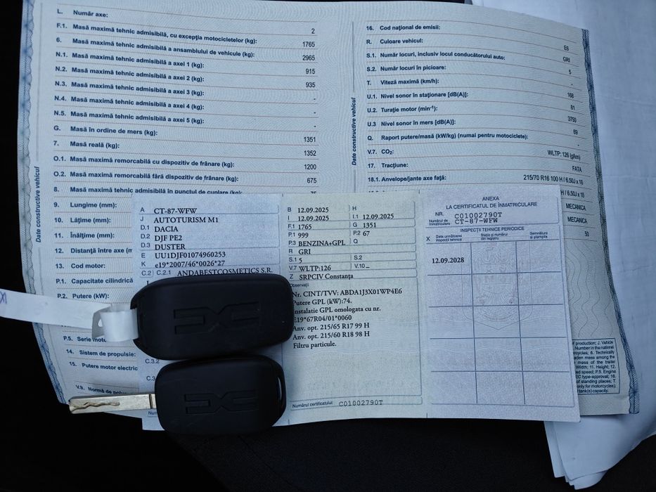 Dacia Duster 2025 Avariat