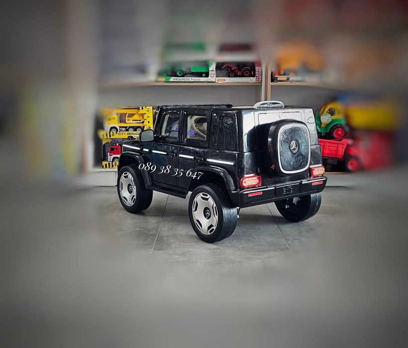 ТОП ЦЕНА!НОВО!Акумулаторен джип Mercedes EQG с 12Vбатерия,EVA гуми,USB