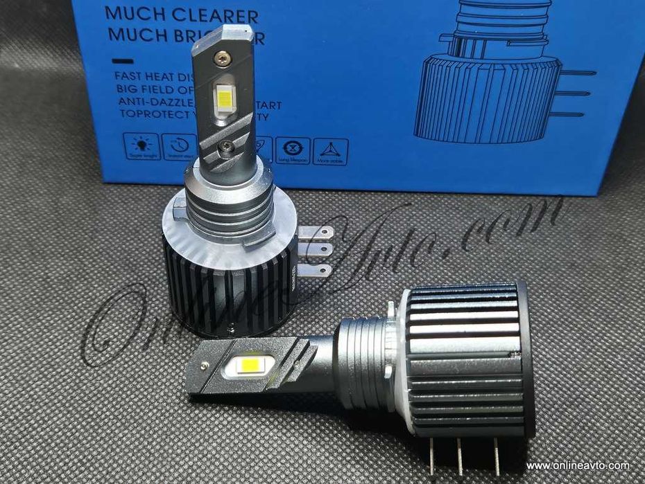 H15 LED крушки Canbus 90W 20000LM Х15