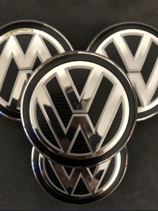 Set 4 Capace jante roti VW Passat b7 Golf 5 6 7 Touareg Tiguan Polo