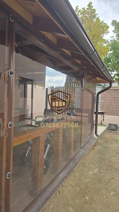 Închideri terase si foișoare cu folie transparentă