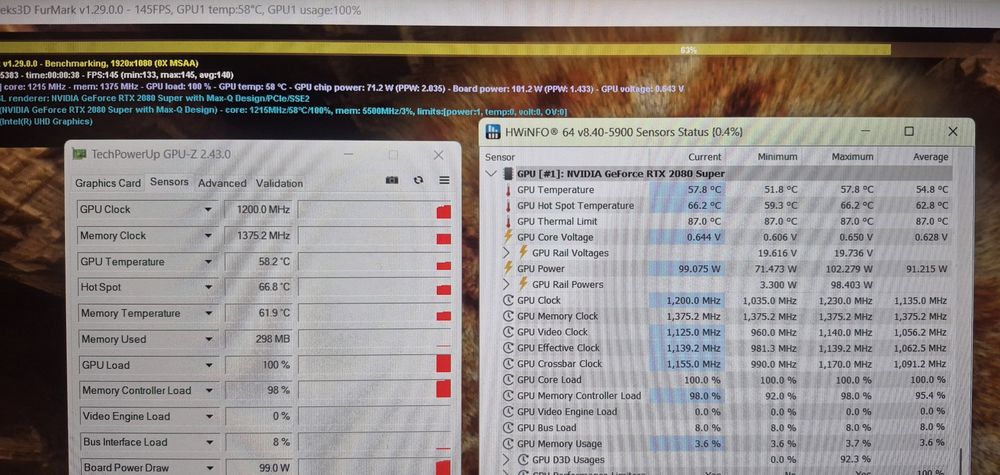 Laptop gaming MSI i7 10750H RTX 2080 Super 240Hz