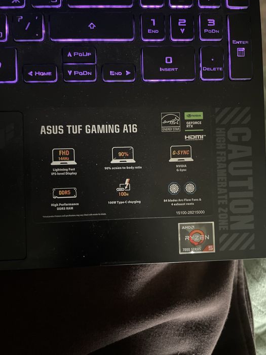 Asus TUF gaming A16 RTX4050