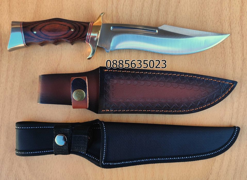 Ловен нож с месингов гард