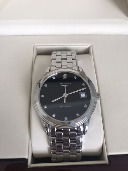 Ceas Longines Flagship L4.774.4.57.6 Automatic cu Diamante - Original