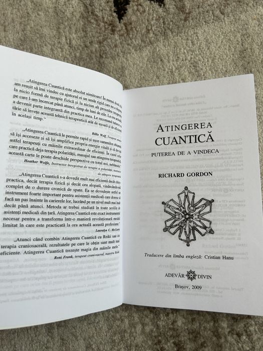 Carte Atingerea Cuantica - Puterea de a vindeca - Richard Gordon