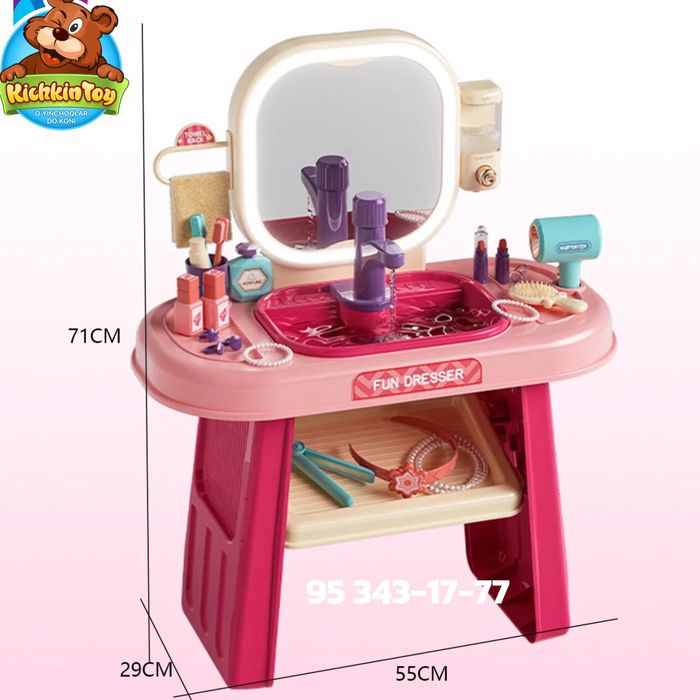 Детской косметики стул Трюмо Девочки Qiz bolalar Kosmetika stoli