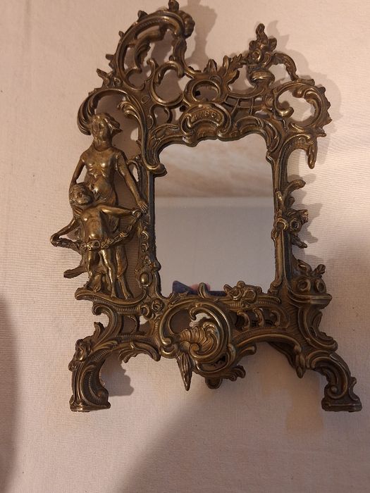 Бароко огледало от месинг