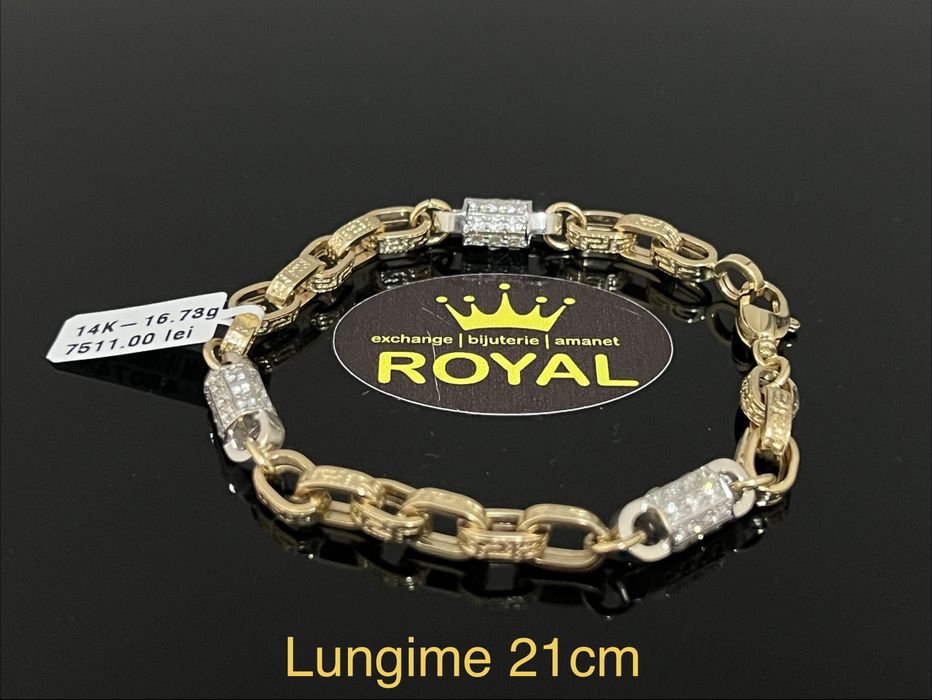 Bijuteria Royal CB : Bratara unisex aur 14k 16,73gr