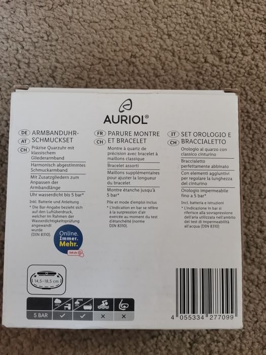 Set Ceas de dama și brățară aurie