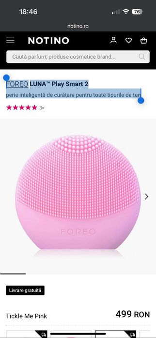 FOREO LUNA™ Play Smart 2 perie inteligentă de curățare pentru toate tipurile de ten
