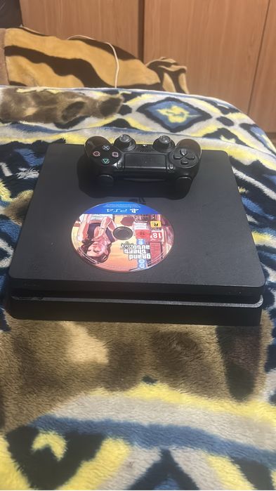 Ps 4 slim 500 gb 1 joc gta 5 premiu edișen