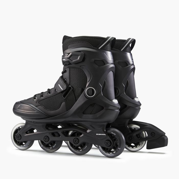 Role fitness Fit 100 Negru-Gri Adulți - produs resigilat Decathlon