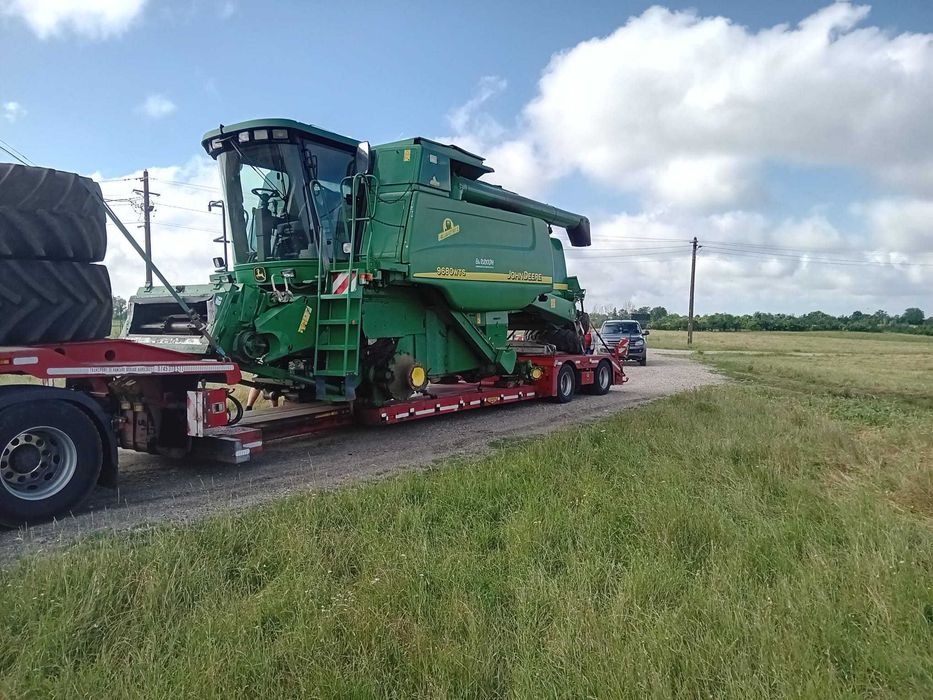 Transport agabaritic special pentru utilaje agricole combine/ tractoare