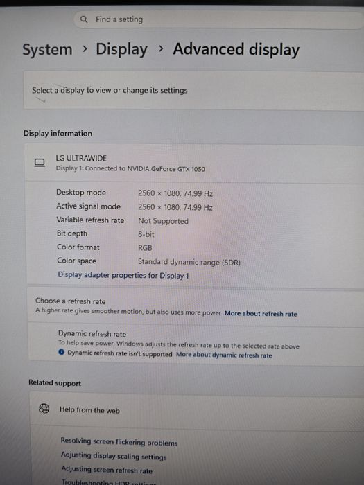 Monitor LG ultrawide de 29inch