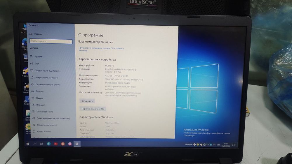 Acer Aspire 3 4 oy ishlagan