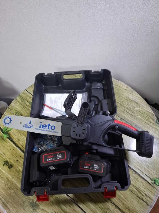 Mini Drujba Portabila cu 2 Acumulatori si Ungere Automata