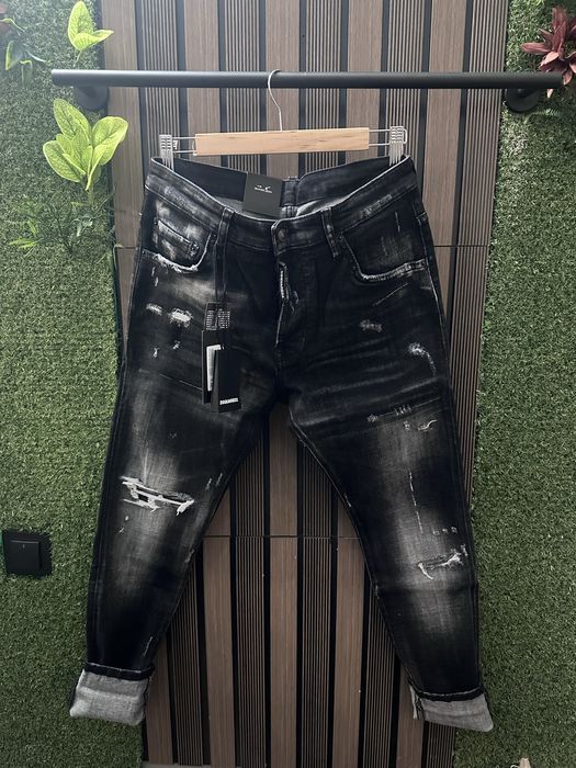 Дънки DSQUARED Черни Премиум качество