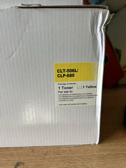 Нови тонер касети CLT-506L за Samsung CLP-680 / CLX-6260. 15 € за 1 брой, 30€ общо, ако се закупите и 3-те заедно поучавате 3 броя на цената на 2