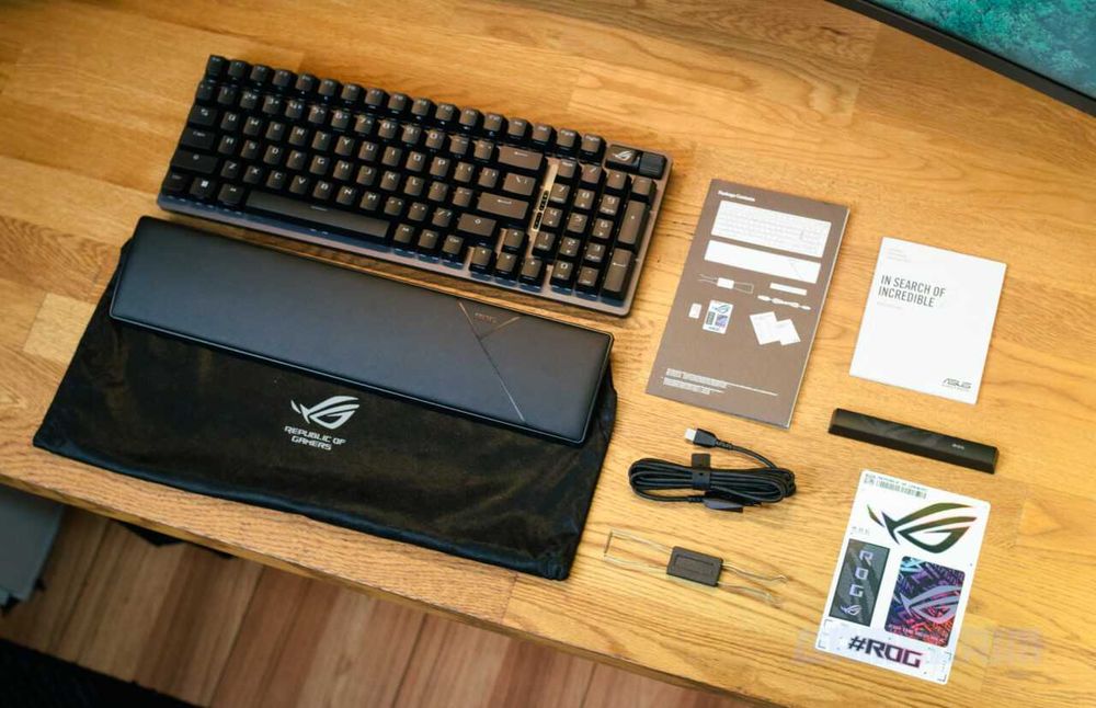 Tastatura gaming, ASUS, Wireless, ROG Strix Scope II 96 RX Snow, RGB