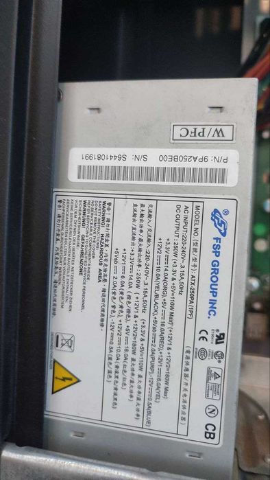 ПК, Компьютер, материнская плата, процессор, блок питания, DVD Привод