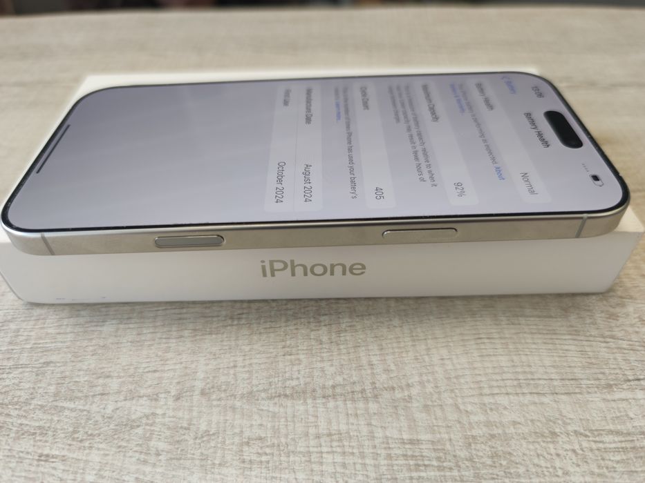 Apple iphone 16 pro max 512gb Silver 92% Battery , 3г. гаранция!