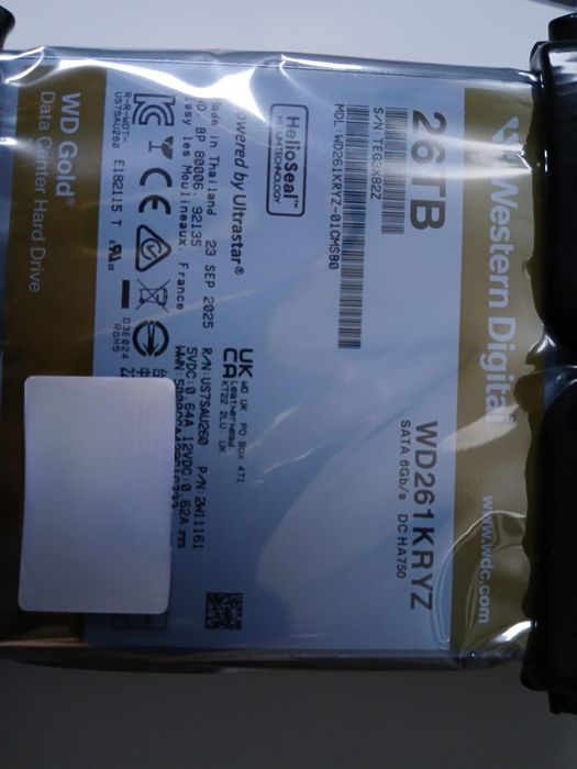 Hard Disk, Western Digital, 26TB, 3.5 inch